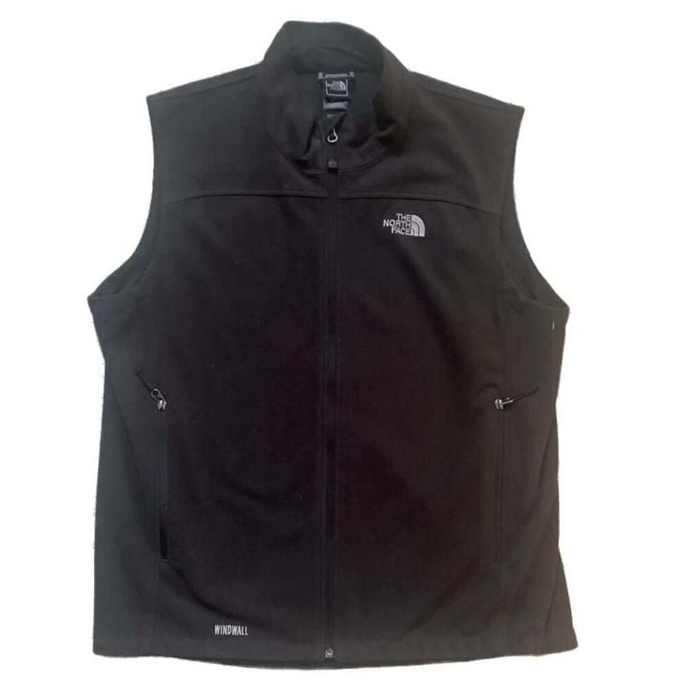 The North Face Black Windwall Fleece Zip-Up Vest, Men XL - Soft Outdoor Layer - Picture 4 of 8